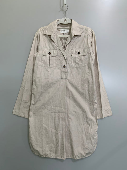 【中古品】【レディース】 MAISON MARTIN MARGIELA メゾン マルタン マルジェラ LS COTTON SHIRT S31CT0656 長袖 コットン シャツ トップス 170-260424-jt-38-min サイズ：40 カラー：ライトベージュ 万代Net店