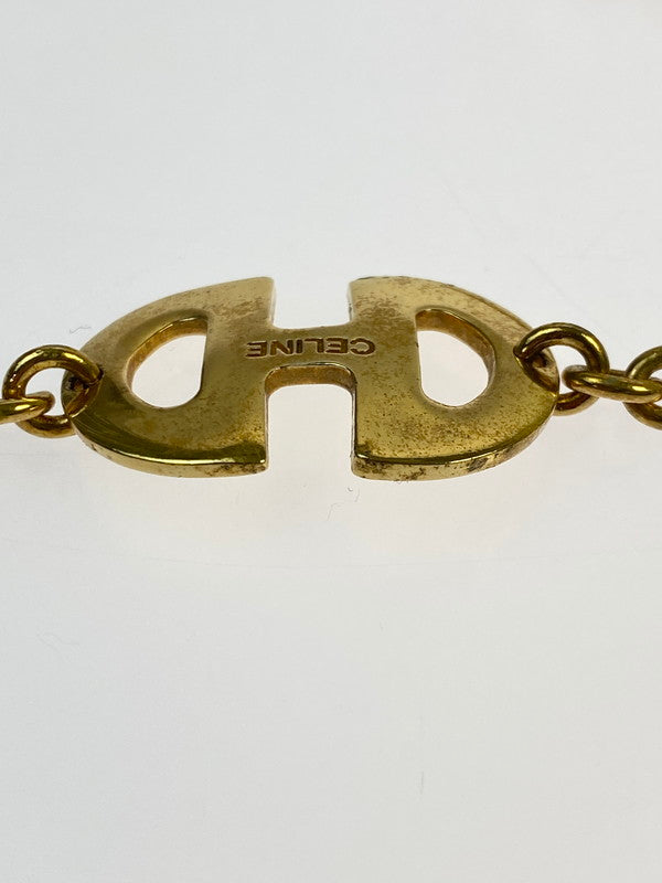 【中古品】【メンズ/レディース】 CELINE セリーヌ HORSEBIT NECKLACE ホースビット ネックレス 182-260428-KS-05-min カラー：ゴールド 万代Net店