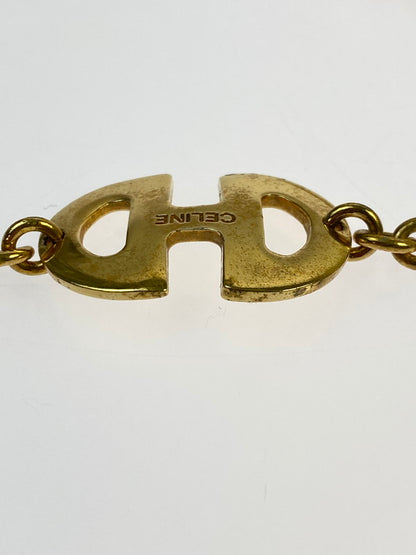 【中古品】【メンズ/レディース】 CELINE セリーヌ HORSEBIT NECKLACE ホースビット ネックレス 182-260428-KS-05-min カラー：ゴールド 万代Net店