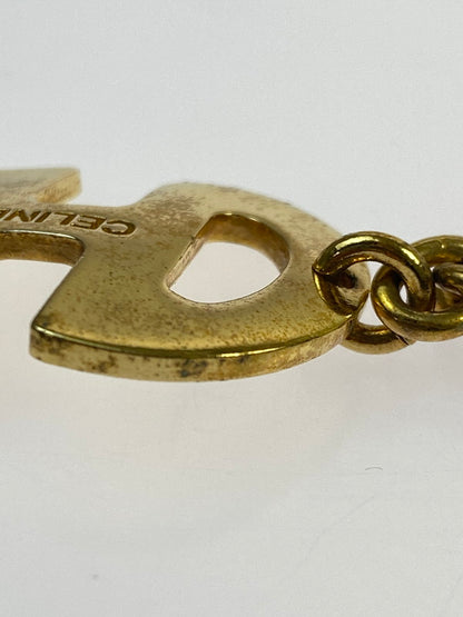 【中古品】【メンズ/レディース】 CELINE セリーヌ HORSEBIT NECKLACE ホースビット ネックレス 182-260428-KS-05-min カラー：ゴールド 万代Net店