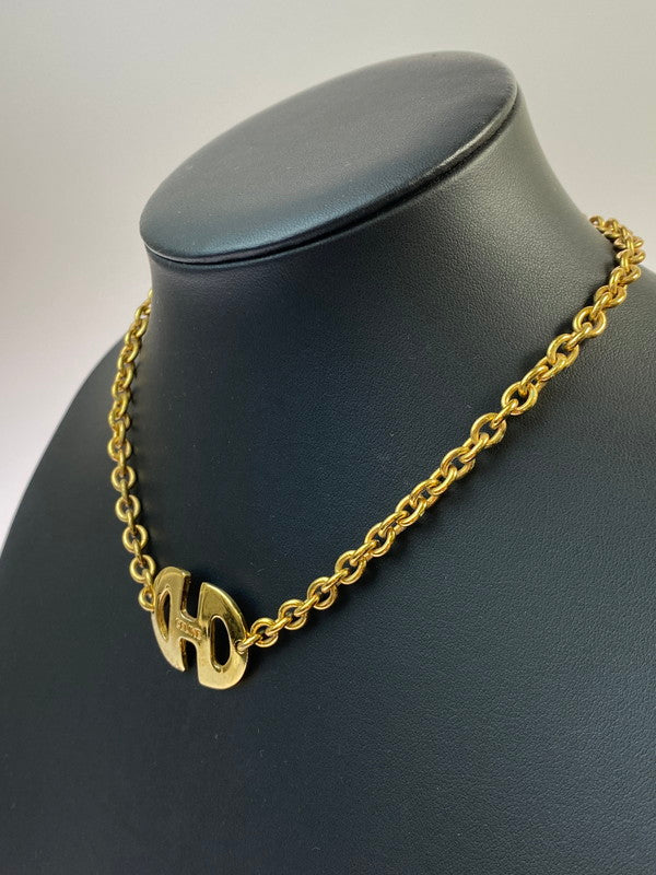 【中古品】【メンズ/レディース】 CELINE セリーヌ HORSEBIT NECKLACE ホースビット ネックレス 182-260428-KS-05-min カラー：ゴールド 万代Net店