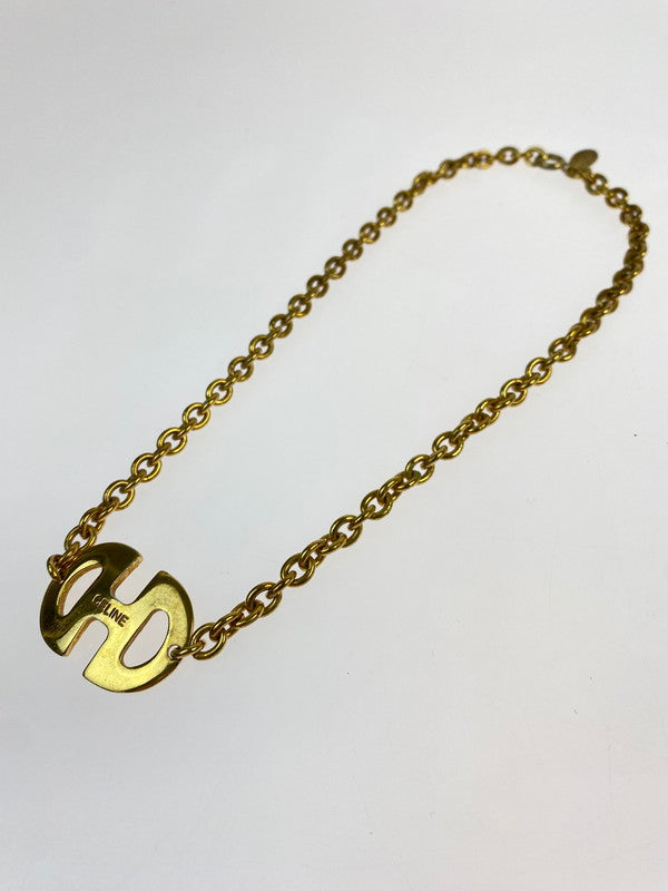 【中古品】【メンズ/レディース】 CELINE セリーヌ HORSEBIT NECKLACE ホースビット ネックレス 182-260428-KS-05-min カラー：ゴールド 万代Net店