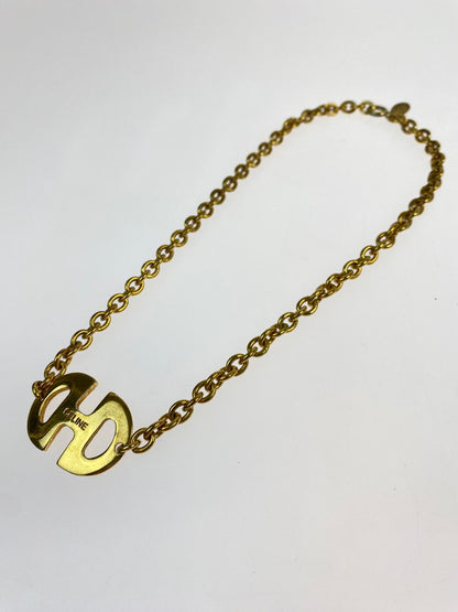 【中古品】【メンズ/レディース】 CELINE セリーヌ HORSEBIT NECKLACE ホースビット ネックレス 182-260428-KS-05-min カラー：ゴールド 万代Net店