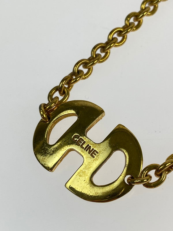 【中古品】【メンズ/レディース】 CELINE セリーヌ HORSEBIT NECKLACE ホースビット ネックレス 182-260428-KS-05-min カラー：ゴールド 万代Net店