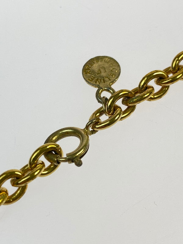 【中古品】【メンズ/レディース】 CELINE セリーヌ HORSEBIT NECKLACE ホースビット ネックレス 182-260428-KS-05-min カラー：ゴールド 万代Net店