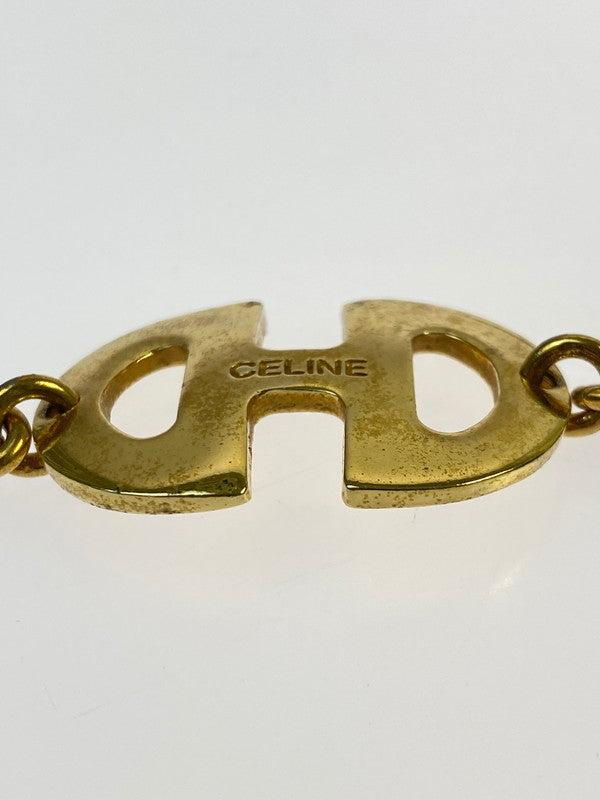 【中古品】【メンズ/レディース】 CELINE セリーヌ HORSEBIT NECKLACE ホースビット ネックレス 182-260428-KS-05-min カラー：ゴールド 万代Net店