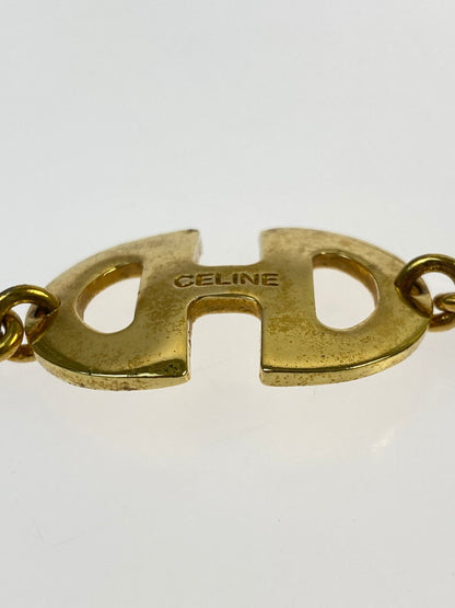 【中古品】【メンズ/レディース】 CELINE セリーヌ HORSEBIT NECKLACE ホースビット ネックレス 182-260428-KS-05-min カラー：ゴールド 万代Net店
