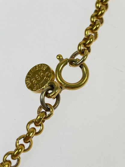 【中古品】【メンズ/レディース】 CELINE セリーヌ CIRCLE LOGO BRACELET サークルロゴ ブレスレット 182-260428-KS-06-min カラー：ゴールド 万代Net店
