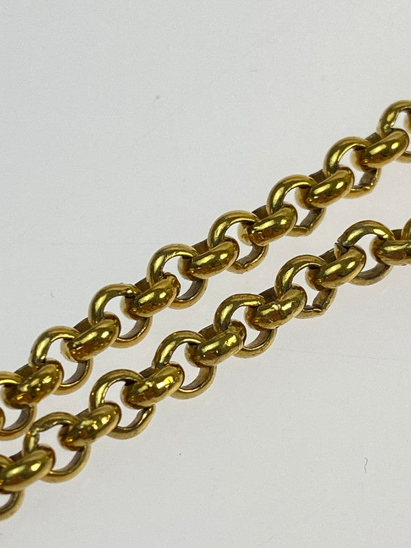 【中古品】【メンズ/レディース】 CELINE セリーヌ CIRCLE LOGO BRACELET サークルロゴ ブレスレット 182-260428-KS-06-min カラー：ゴールド 万代Net店