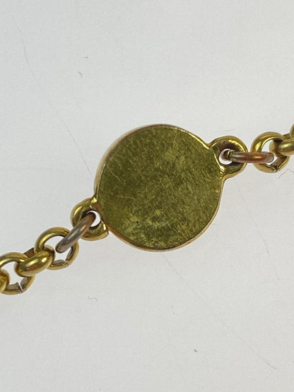 【中古品】【メンズ/レディース】 CELINE セリーヌ CIRCLE LOGO BRACELET サークルロゴ ブレスレット 182-260428-KS-06-min カラー：ゴールド 万代Net店