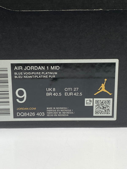【中古品】【メンズ】 NIKE ナイキ AIR JORDAN 1 MID BLUE VOID DQ8426-403 エアジョーダン1 ミッド ブルーボイド スニーカー メンズ 靴 シューズ 160-260424-em-44-min サイズ：27.0cm カラー：ブルー系 万代Net店