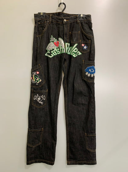 【中古品】【メンズ】 CASHRULES キャッシュルールズ DENIM PANTS デニムパンツ メンズ ボトムス ジーンズ ジーパン 153-260424-em-30-min サイズ：L カラー：インディゴブラック 万代Net店