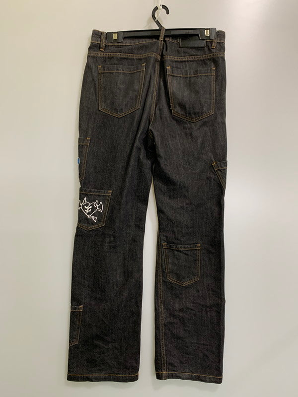 【中古品】【メンズ】 CASHRULES キャッシュルールズ DENIM PANTS デニムパンツ メンズ ボトムス ジーンズ ジーパン 153-260424-em-30-min サイズ：L カラー：インディゴブラック 万代Net店