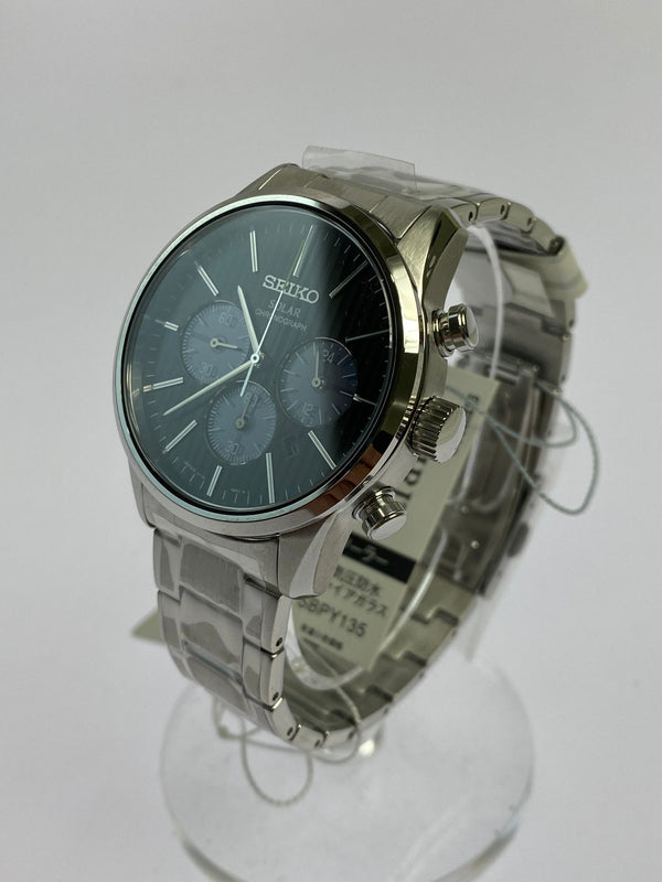 【中古美品】【メンズ】 SEIKO セイコー V175-0BJ0 SPIRIT SMART CHRONOGRAPH SOLAR 腕時計 197-260711-AS-51-min カラー：シルバー 万代Net店