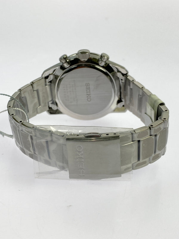 【中古美品】【メンズ】 SEIKO セイコー V175-0BJ0 SPIRIT SMART CHRONOGRAPH SOLAR 腕時計 197-260711-AS-51-min カラー：シルバー 万代Net店