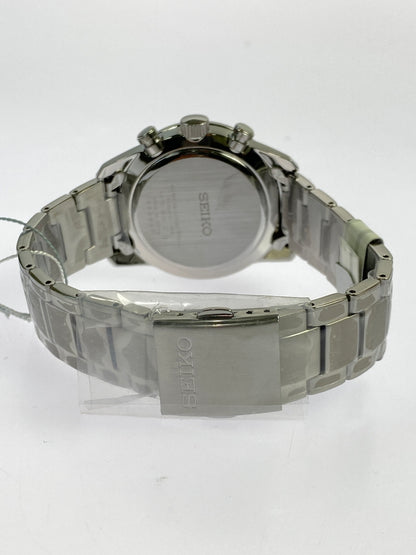 【中古美品】【メンズ】 SEIKO セイコー V175-0BJ0 SPIRIT SMART CHRONOGRAPH SOLAR 腕時計 197-260711-AS-51-min カラー：シルバー 万代Net店