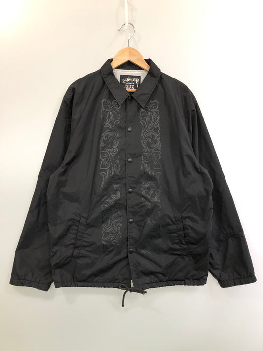 【現状渡し品】【メンズ】 STUSSY ステューシー ×NEXUS7 ネクサス セブン AUTHENTIC GEAR COACH JACKET コーチジャケット 142-260426-zi-05-min サイズ：L カラー：ブラック 万代Net店