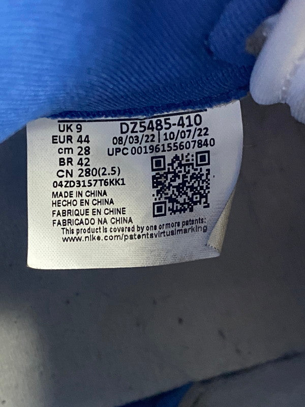 【中古品】【メンズ】 NIKE ナイキ AIR JORDAN １ RETORO HIGH OG DZ5485-410 エア ジョーダン ワン レトロ ハイ オージー 靴 シューズ スニーカー SNEAKER 160-260427-KS-16-min サイズ：28cm US10 カラー：ブルー/ホワイト 万代Net店