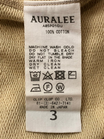 【中古品】【メンズ】 AURALEE オーラリー A8SP01GU SUPER SOFT SWEAT P O PARKA スウェットパーカー 140-260426-zi-03-min サイズ：3 カラー：ベージュ 万代Net店
