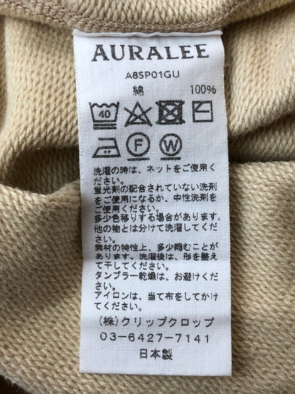 【中古品】【メンズ】 AURALEE オーラリー A8SP01GU SUPER SOFT SWEAT P O PARKA スウェットパーカー 140-260426-zi-03-min サイズ：3 カラー：ベージュ 万代Net店