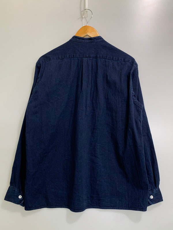 【中古品】【メンズ】 UNFIL アンフィル BAND COLOR DENIM SHIRT WZFL-UM204 バンドカラー デニムシャツ トップス 140-260425-SH-13-min サイズ：不明 カラー：インディゴ 万代Net店