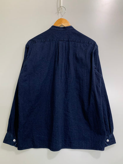【中古品】【メンズ】 UNFIL アンフィル BAND COLOR DENIM SHIRT WZFL-UM204 バンドカラー デニムシャツ トップス 140-260425-SH-13-min サイズ：不明 カラー：インディゴ 万代Net店