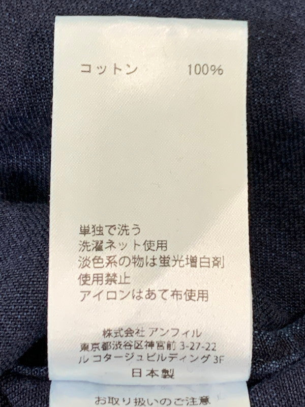【中古品】【メンズ】 UNFIL アンフィル BAND COLOR DENIM SHIRT WZFL-UM204 バンドカラー デニムシャツ トップス 140-260425-SH-13-min サイズ：不明 カラー：インディゴ 万代Net店