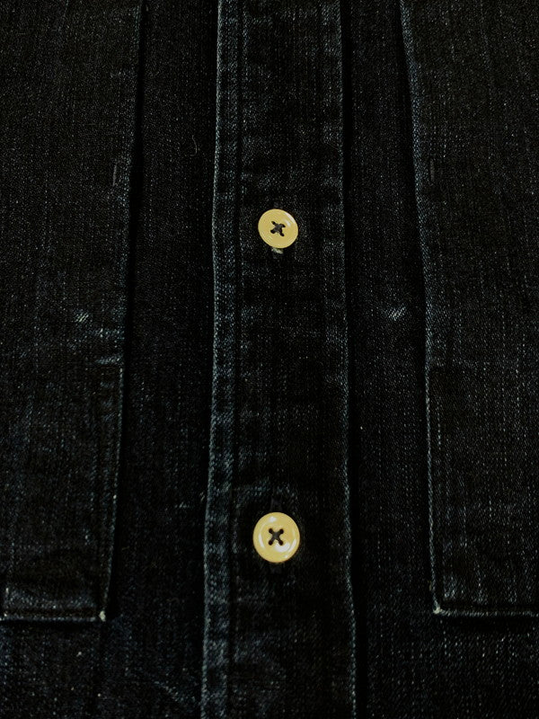 【中古品】【メンズ】 UNFIL アンフィル BAND COLOR DENIM SHIRT WZFL-UM204 バンドカラー デニムシャツ トップス 140-260425-SH-13-min サイズ：不明 カラー：インディゴ 万代Net店