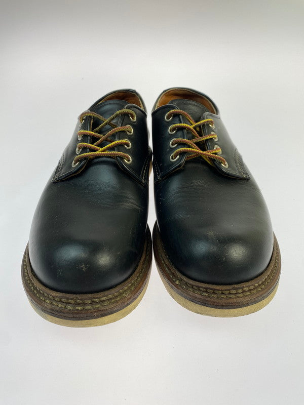 【中古品】【メンズ】 RED WING レッドウィング WORK OXFORD ROUND TOE D8002 ワーク オックスフォード ラウンド トゥ 靴 シューズ 164-260428-KS-23-min サイズ：24.5cm US6 1/2 カラー：ブラック 万代Net店