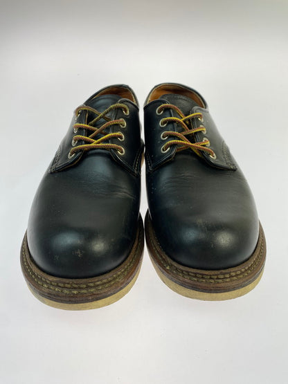 【中古品】【メンズ】 RED WING レッドウィング WORK OXFORD ROUND TOE D8002 ワーク オックスフォード ラウンド トゥ 靴 シューズ 164-260428-KS-23-min サイズ：24.5cm US6 1/2 カラー：ブラック 万代Net店