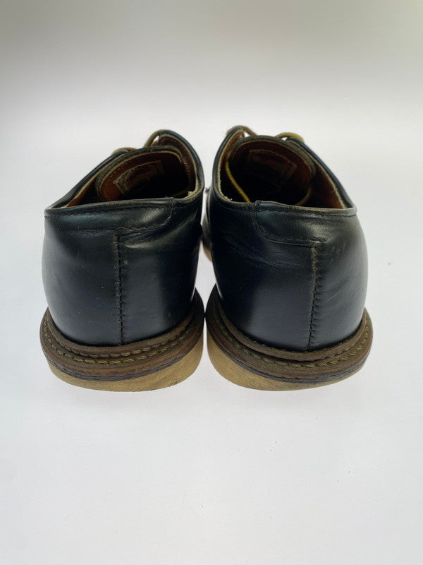 【中古品】【メンズ】 RED WING レッドウィング WORK OXFORD ROUND TOE D8002 ワーク オックスフォード ラウンド トゥ 靴 シューズ 164-260428-KS-23-min サイズ：24.5cm US6 1/2 カラー：ブラック 万代Net店