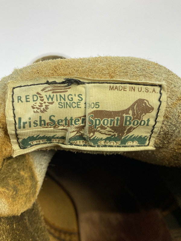 【現状渡し品】【メンズ】 RED WING レッドウィング 新 四角犬タグ 90S後期 USA製 アイリッシュセッター 1990年代後半 靴 シューズ ブーツ 164-260430-KS-19-min サイズ：7 カラー：ブラウン 万代Net店