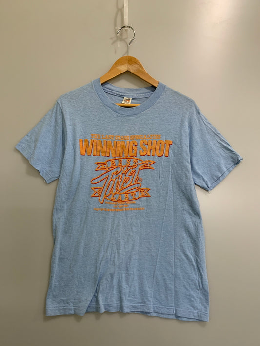 【中古品】【メンズ】 世良公則＆TWIST 70S WINNING SHOT"LAST TOUR TEE 70年代 半袖Tシャツ メンズ トップス 146-260505-em-42-min サイズ：M カラー：ライトブルー 万代Net店