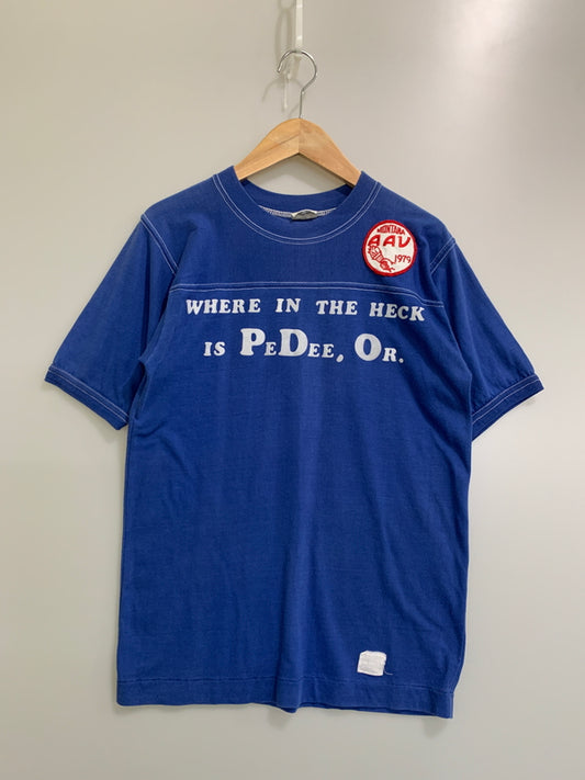 【中古品】【メンズ】 BANTAMS バンタムズ 70S FOOTBALL SHIRT 70年代 フットボールシャツ メンズ 半袖 Tシャツ 146-260505-em-41-min サイズ：L カラー：ブルー 万代Net店