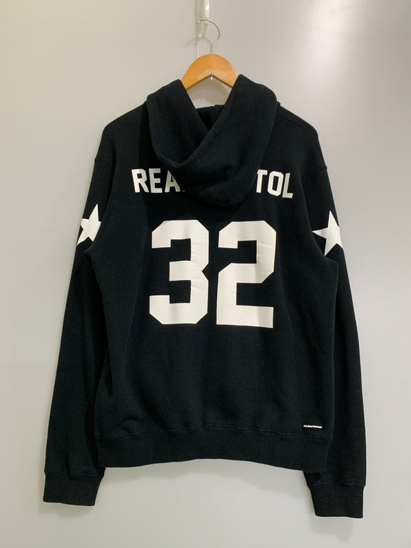 【中古品】【メンズ】 F.C.REAL BRISTOL エフシーレアルブリストル 14AW NUMBERING PULL OVER SWEAT PARKA FCRB-145000 ウィンター ナンバリング プルオーバー スウェット パーカー メンズ トップス 142-260505-em-46-min サイズ：S カラー：ブラック 万代Net店