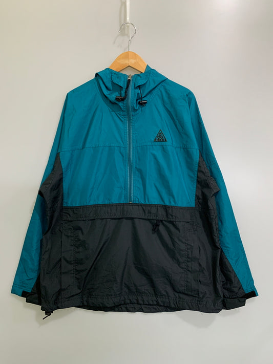 【中古品】【メンズ】 NIKE ACG ナイキ エーシージー 90-00’s ANORAK JACKET 90-00年代 アノラックジャケット アウター 146-260522-SH-17-min サイズ：M カラー：ターコイズブルー/ブラック 万代Net店