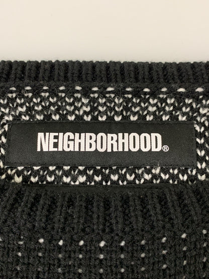 【中古品】【メンズ】 NEIGHBORHOOD ネイバーフッド CARIBOU AW-KNIT.LS カリブー ニット ロングスリーブ セーター メンズ トップス 142-260505-em-45-min サイズ：M カラー：ブラック系 万代Net店
