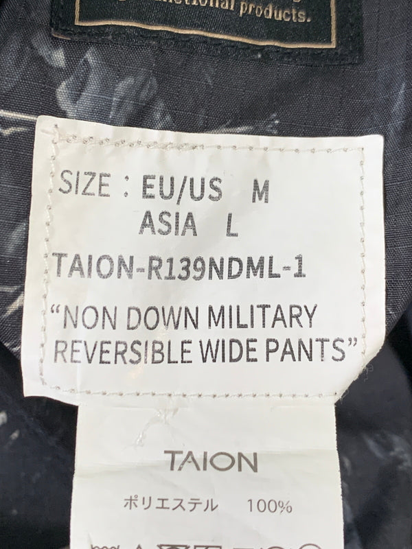 【中古品】【メンズ】 TAION タイオンノーダウン ミリタリー リバーシブル ワイドパンツ TAION-R139NDML-1 メンズ ボトムス リバーシブル 155-260505-em-33-min サイズ：L カラー：ブラック系/オリーブ 万代Net店