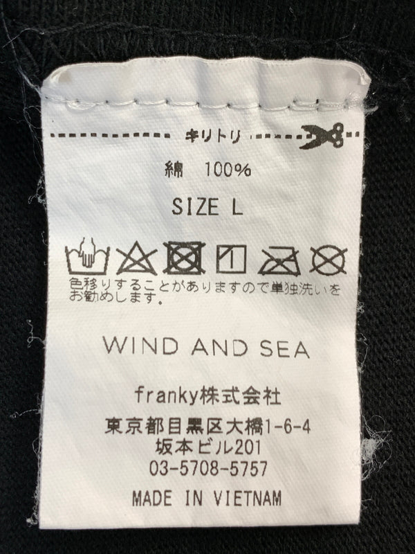 【中古品】【メンズ】 WIND AND SEA ウィンダンシー PRINT S S TEE WDS-CS-356 プリント 半袖Tシャツ メンズ トップス ショートスリーブ 142-260518-em-14-min サイズ：L カラー：ブラック 万代Net店