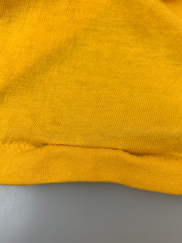【現状渡し品】【メンズ】 LAKERS レイカーズ 80-90'S PRINT TEE 半袖Tシャツ ショートスリーブ ヴィンテージ 146-260719-AS-59-min サイズ：L カラー：イエロー 万代Net店