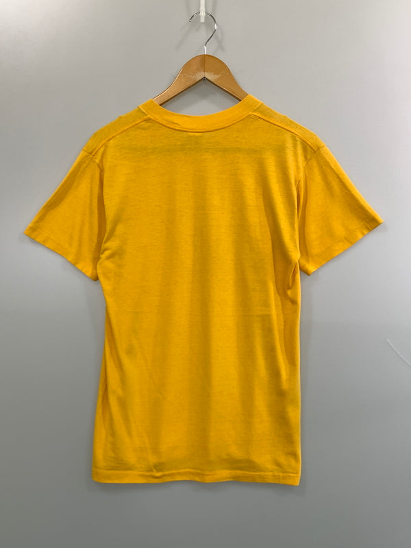 【現状渡し品】【メンズ】 LAKERS レイカーズ 80-90'S PRINT TEE 半袖Tシャツ ショートスリーブ ヴィンテージ 146-260719-AS-59-min サイズ：L カラー：イエロー 万代Net店