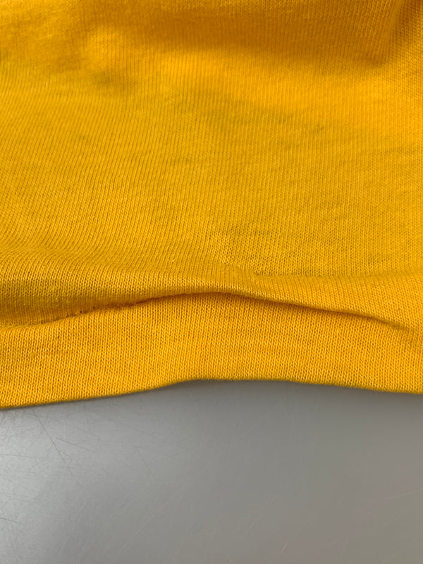 【現状渡し品】【メンズ】 LAKERS レイカーズ 80-90'S PRINT TEE 半袖Tシャツ ショートスリーブ ヴィンテージ 146-260719-AS-59-min サイズ：L カラー：イエロー 万代Net店