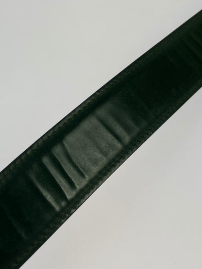 【中古品】【メンズ】 GUCCI グッチ Gバックル エナメルベルト 037・1046・2959 183-260430-em-55-min カラー：グリーン 万代Net店