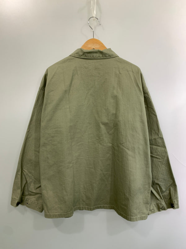 【中古品】【メンズ】 UNGRID アングリッド × WAIPER ワイパー MILITARY JACKET 112520470201 ミリタリー ジャケット メンズ アウター 長袖 145-260518-em-12-min カラー：オリーブグリーン 万代Net店