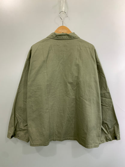 【中古品】【メンズ】 UNGRID アングリッド × WAIPER ワイパー MILITARY JACKET 112520470201 ミリタリー ジャケット メンズ アウター 長袖 145-260518-em-12-min カラー：オリーブグリーン 万代Net店
