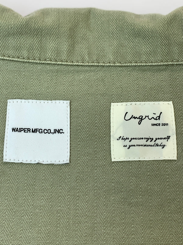 【中古品】【メンズ】 UNGRID アングリッド × WAIPER ワイパー MILITARY JACKET 112520470201 ミリタリー ジャケット メンズ アウター 長袖 145-260518-em-12-min カラー：オリーブグリーン 万代Net店