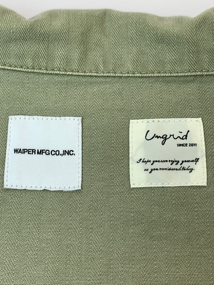 【中古品】【メンズ】 UNGRID アングリッド × WAIPER ワイパー MILITARY JACKET 112520470201 ミリタリー ジャケット メンズ アウター 長袖 145-260518-em-12-min カラー：オリーブグリーン 万代Net店