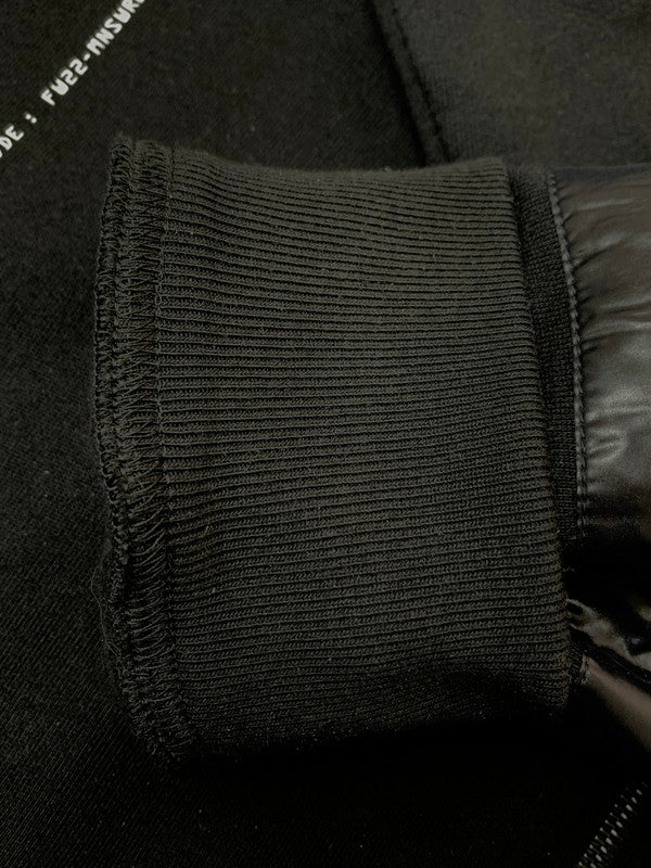 【中古品】【メンズ】 MONCLER モンクレール × FRAGMENT DESIGN フラグメントデザイン 別注 コラボ 22AW NYLON STRIPES ZIP UP H209U8G00003 ナイロン ストライプス ジップアップ パーカー トップス 141-260429-kk-20-min サイズ：M カラー：ブラック 万代Net店