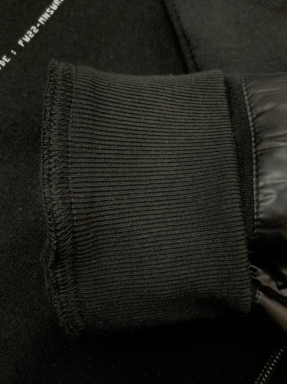【中古品】【メンズ】 MONCLER モンクレール × FRAGMENT DESIGN フラグメントデザイン 別注 コラボ 22AW NYLON STRIPES ZIP UP H209U8G00003 ナイロン ストライプス ジップアップ パーカー トップス 141-260429-kk-20-min サイズ：M カラー：ブラック 万代Net店