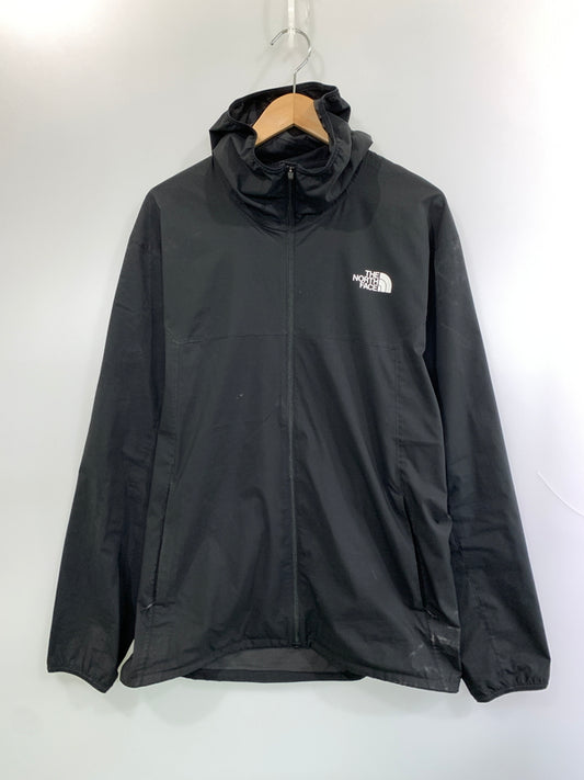 【中古品】【メンズ】 THE NORTH FACE ザ・ノースフェイス ES ANYTIME WIND HOODIE NP72385 イーエス エニータイム ウィンドフーディ ウインドブレーカー メンズ ライトアウター 144-260518-em-15-min サイズ：XL カラー：ブラック 万代Net店